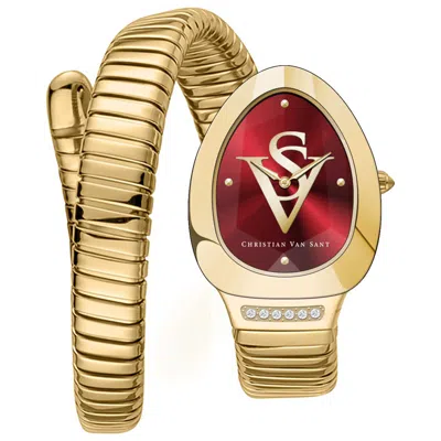 Christian Van Sant Naga 22mm Watch In Gold