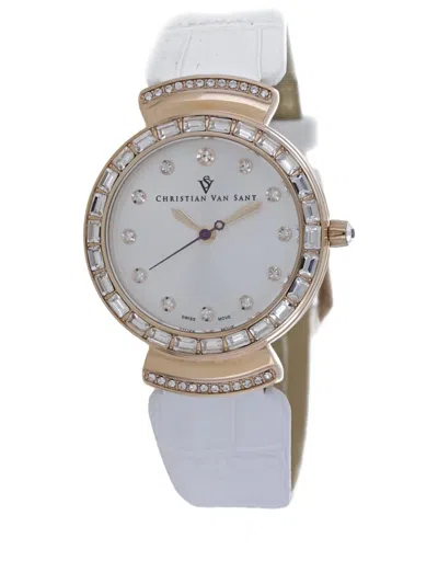 Christian Van Sant Nova 34mm Watch In Metallic