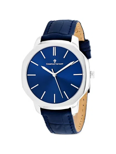 Christian Van Sant Octavius Slim 42mm Watch In Pattern