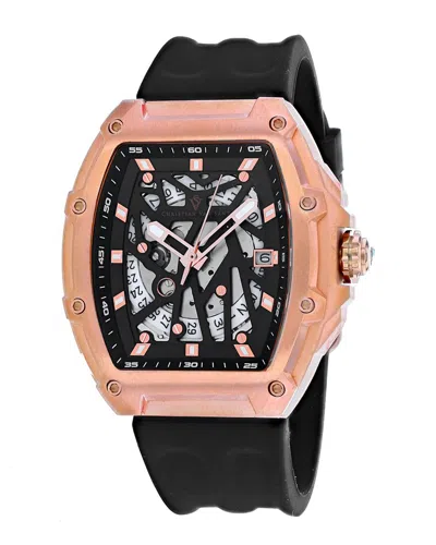 Christian Van Sant Odyssey Watch In Black / Gold Tone / Rose / Rose Gold Tone