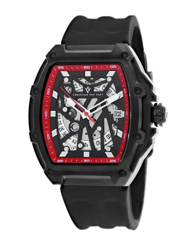 Christian Van Sant 50mm Odyssey Watch In Black