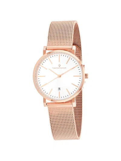 Christian Van Sant Paradigm 32mm Watch In Gold