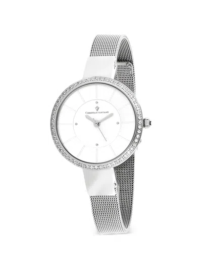 Christian Van Sant Reign Crystal-embellished 32mm Watch In White