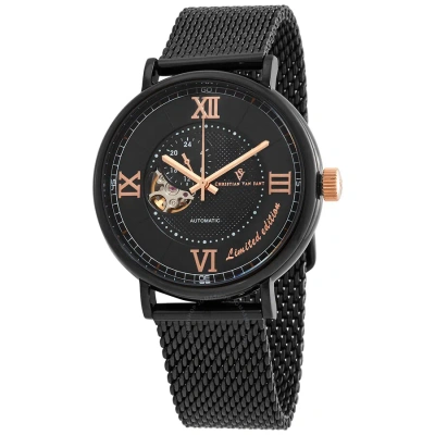 Christian Van Sant Somptueuse Limited Edition Automatic Black Dial Men's Watch Cv1144