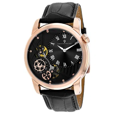 Christian Van Sant Sprocket Auto-quartz 44mm Watch In Black
