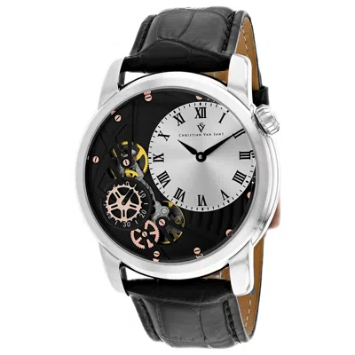 Christian Van Sant 44mm Sprocket Watch In Black