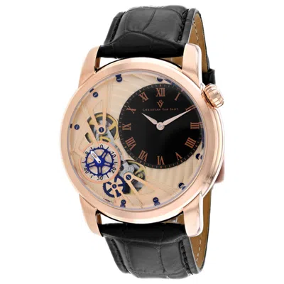 Christian Van Sant Sprocket 44mm Auto-quartz Watch In Black