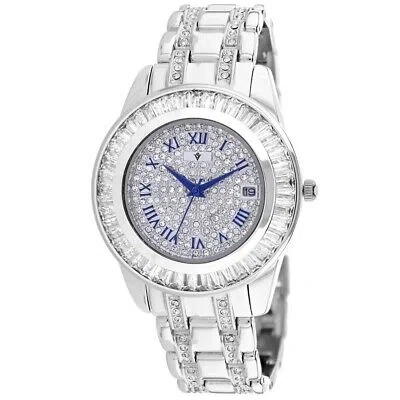 Pre-owned Christian Van Sant Stella Silver Dial Watch Cv0470 Stainless Steel Quartz 30m