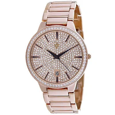 Pre-owned Christian Van Sant Women's Alessia Rose Gold Dial Watch - Cv0294a