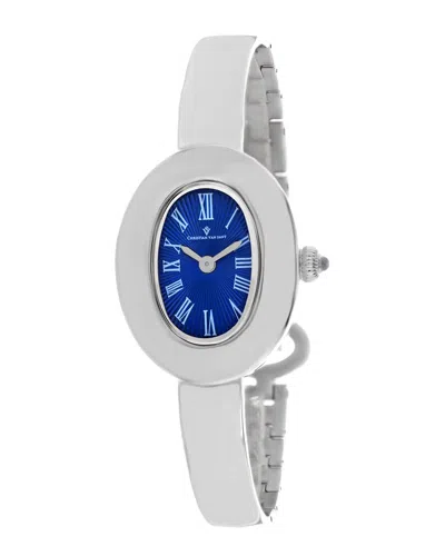 Christian Van Sant Anora Oval-face 26mm Watch In Metallic