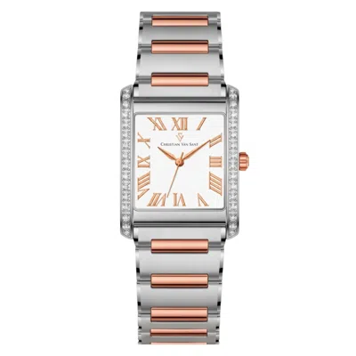 Christian Van Sant Women's Atelier White Square 20mm In Metallic