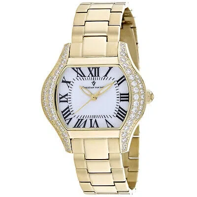 Pre-owned Christian Van Sant Women's Bianca White Dial Watch - Cv1833