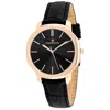 Christian Van Sant Women's Black Dial Watch In Gold
