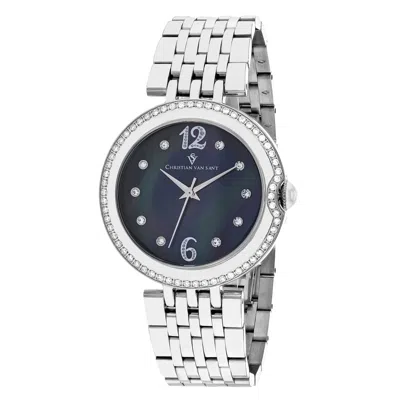 Christian Van Sant Women's Black Mop Dial Watch In Multi