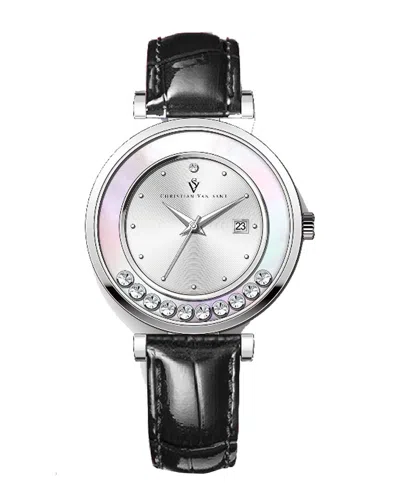 Christian Van Sant Women's Bria Silver Dial Watch