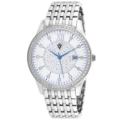 Christian Van Sant Women's Carla White Dial Watch In Silver