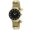 Christian Van Sant Women's Cavo Black Dial Watch In Gold