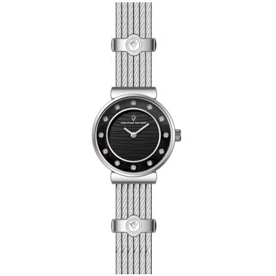 Christian Van Sant Women's Cavo Black Dial Watch In Metallic