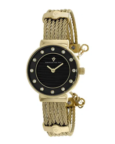 Christian Van Sant Cavo 28mm Twisted-cable Watch In Gold