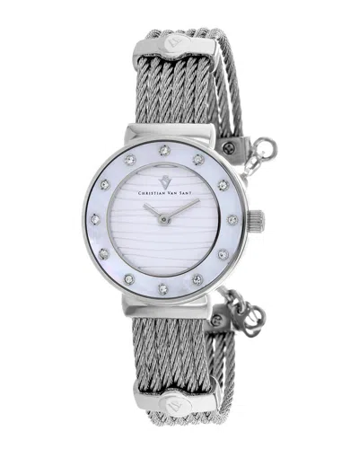 Christian Van Sant Cavo Cable 28mm Watch In Metallic