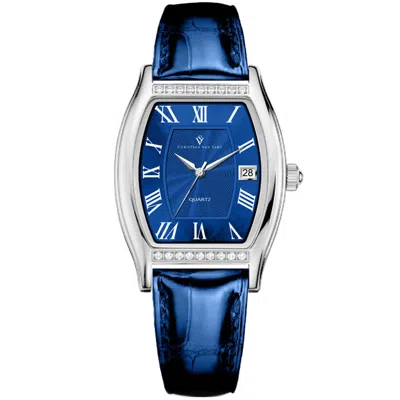Christian Van Sant Gemma Crystal-embellished 34mm Watch In Orange