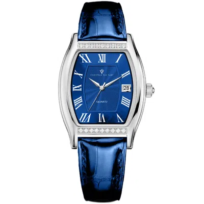 Christian Van Sant Gemma Crystal-embellished 34mm Watch In Orange
