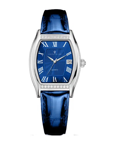 Christian Van Sant Gemma Crystal-embellished 34mm Watch In Orange