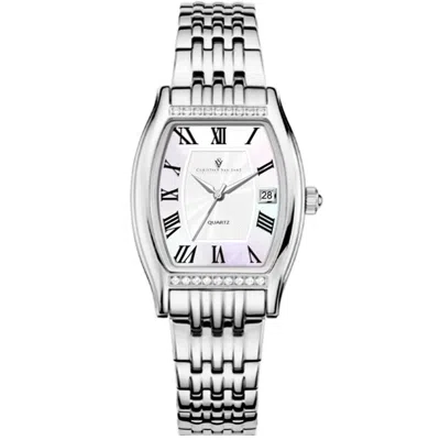 Christian Van Sant Women's Gemma White Dial Watch In Silver