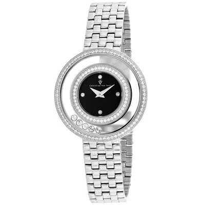 Pre-owned Christian Van Sant Women's Gracieuse Black Dial Watch - Cv4830