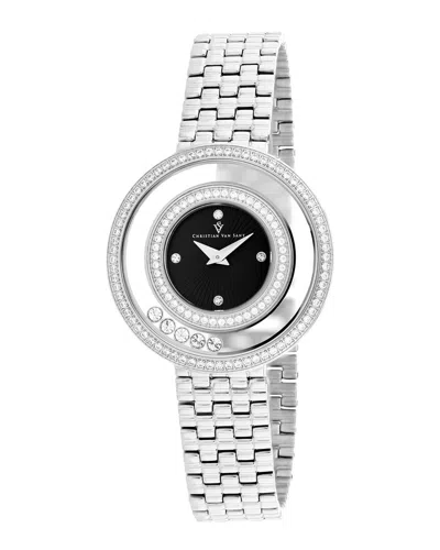 Christian Van Sant Gracieuse Quartz Black Dial Ladies Watch Cv4830