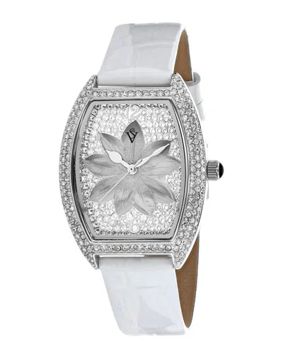 Christian Van Sant Women's Lotus White Dial Watch