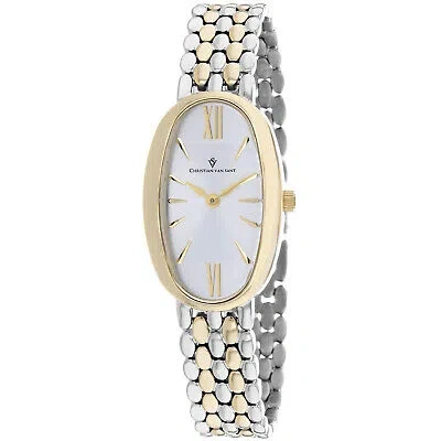 Pre-owned Christian Van Sant Women's Lucia Silver Dial Watch - Cv1816