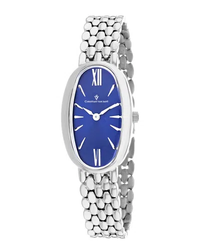 Christian Van Sant Lucia Quartz Blue Dial Ladies Watch Cv1812