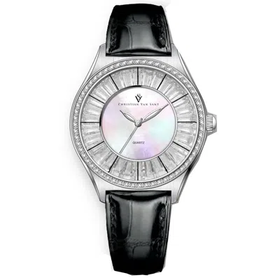 Christian Van Sant Women's Luna Mother Of Pearl Dial Watch In Multi
