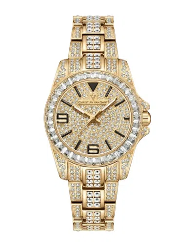 Christian Van Sant Women's Majestic Gold Dial Watch