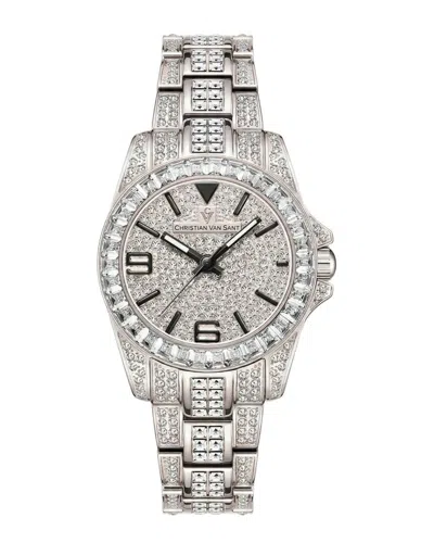 Christian Van Sant Women's Majestic Silver Dial Watch