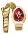 Christian Van Sant Naga Quartz Red Dial Ladies Watch Cv0873