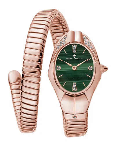 Christian Van Sant Naga Coil 22mm Watch In Brown