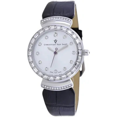 Christian Van Sant Women's Nova Silver Dial Watch In Green