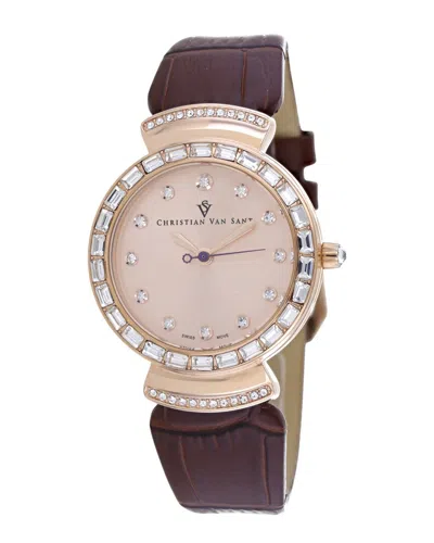 Christian Van Sant Nova 34mm Watch In Multi