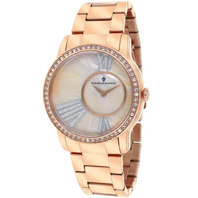 Christian Van Sant Women's Pink Mop Dial Watch In Multicolor