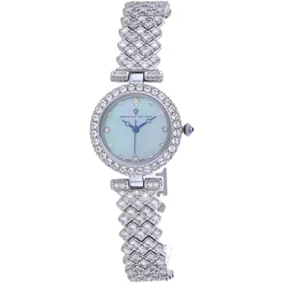 Christian Van Sant Women's Romana Blue Dial Watch In Green