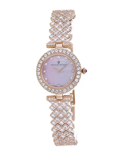 Christian Van Sant Women's Romana Watch In Pink