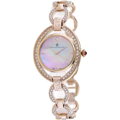 Christian Van Sant Women's Stella Pink Dial Watch In Pattern