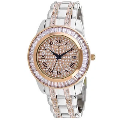 Pre-owned Christian Van Sant Women's Stella Rose Gold Dial Watch - Cv0472