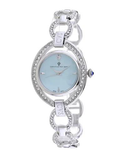 Christian Van Sant Women's Stella Watch In Silver