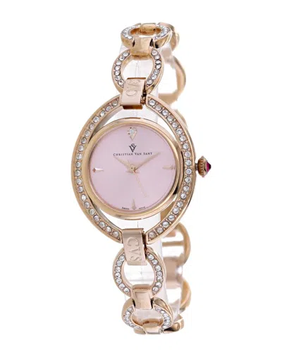 Christian Van Sant Stella 28mm Watch In Gold