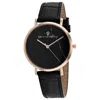 Christian Van Sant Women's Black Dial Watch In Black