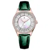 Christian Van Sant Women's Luna Mother Of Pearl Dial Watch In Green