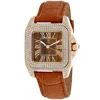 Christian Van Sant Women's Yellow And Brown Dial Watch In Multi